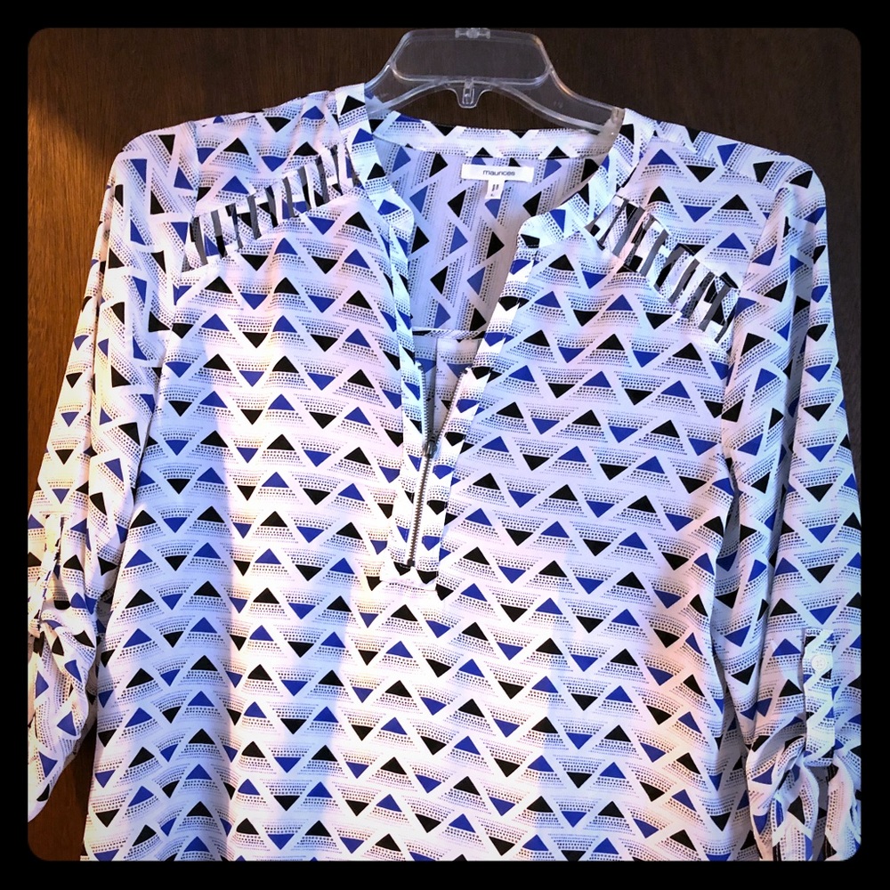 Maurice’s silky 3/4 sleeve dress shirt